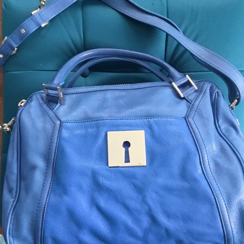 Botkier 💯% Leather Sapphire Blue Satchel  / Cross Body Bag- Like new condition